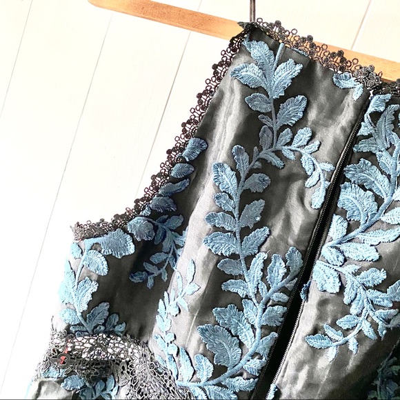 Monique Lhillier for Anthropologie Silk Dress 8 - Picture 7 of 9